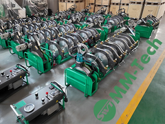 ड्रेनेज पाइप की स्थापना के लिए एमएम-टेक बट फ्यूजन वेल्डर