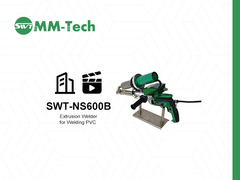 SWT-NS600B एक्सट्रूज़न वेल्डिंग मशीन काम में! मोटी भू-झिल्ली वेल्डिंग को संभालना आसान