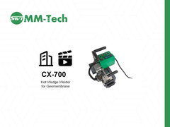 1.0-4.0mm एचडीपी जियोमेम्ब्रेन हॉट वेज वेल्डर CX700 फुल पावर 2400W