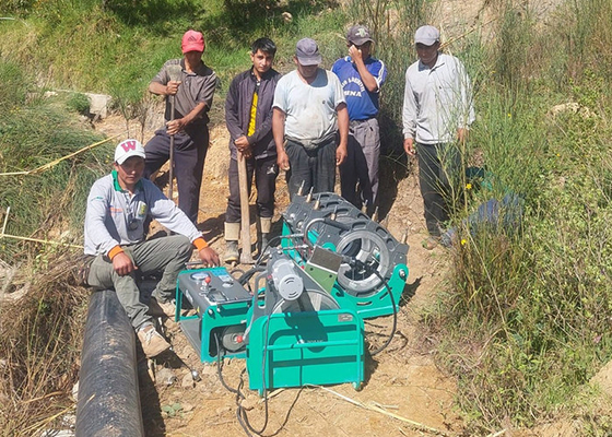 90 मिमी - 250 मिमी एचडीपीई पाइप बट फ्यूजन वेल्डिंग मशीन 4.25kw