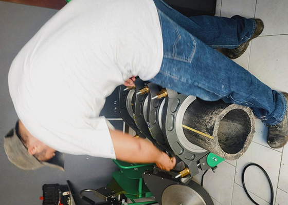 3 '' - 14 '' एचडीपीई ट्यूब हाइड्रोलिक बट फ्यूजन वेल्डिंग मशीन 220V