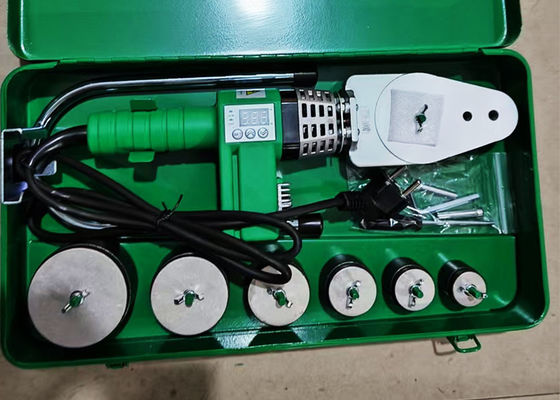 पीपीआर पीई पीबी पाइप के लिए डिजिटल डिस्प्ले के साथ सॉकेट फ्यूजन वेल्डर 20-63 मिमी