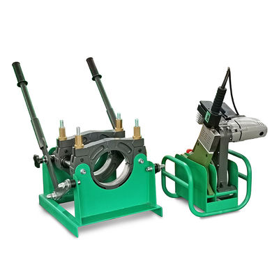 एचडीपीई पाइप मैनुअल वेल्डिंग मशीन डिजिटल डिस्प्ले हीट मैनुअल बट फ्यूजन वेल्डिंग मशीन 40 मिमी - 110 मिमी पीई पाइप के लिए