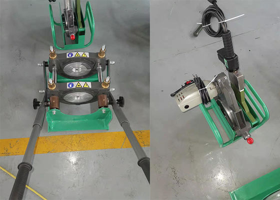 220V 50Hz 40-110 मिमी पीई पाइप मैनुअल बट फ्यूजन वेल्डिंग मशीन