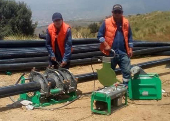 90 मिमी - 250 मिमी Pipe के लिए स्वचालित पीई पीपीआर एचडीपीई पाइप बट फ्यूजन वेल्डिंग मशीन