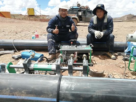 बड़े आकार के प्लास्टिक पाइप पे 3.41cbm बट फ्यूजन वेल्डिंग मशीन
