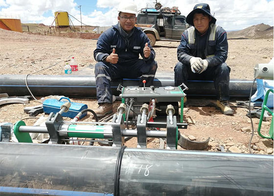 380v पे 10.3kw एचडीपीई पाइप बट फ्यूजन वेल्डिंग मशीन