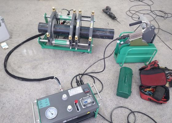 पे पाइप फील्ड गर्म संयुक्त निकला हुआ किनारा बट फ्यूजन वेल्डर 2.3kw