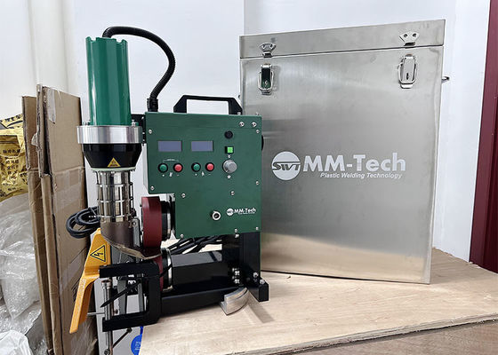 टेबल वेल्डिंग बैनर हॉट एयर वेल्डर एसडब्ल्यूटी-पीएयू हेम/ पोल पॉकेट वेल्डिंग विद रोप